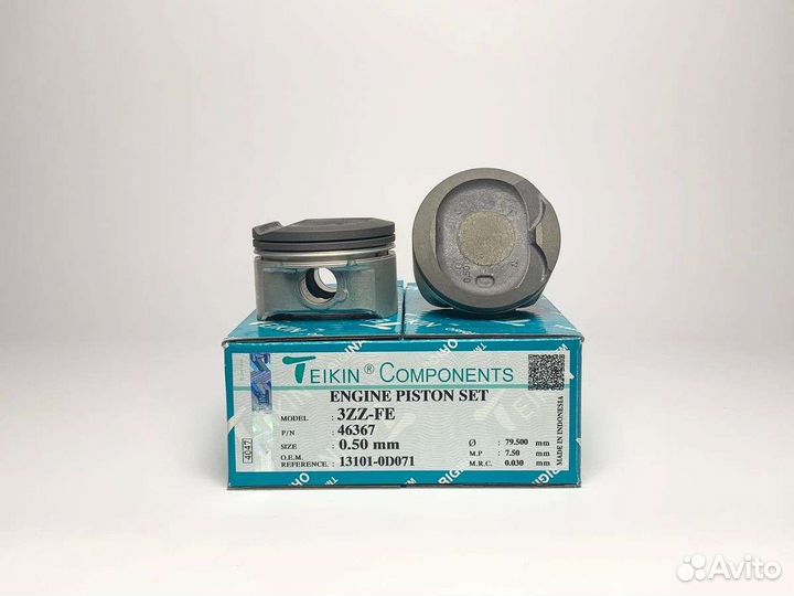 Поршни комплект Toyota 1ZZ -FE 3ZZ-FE 4ZZ-FE