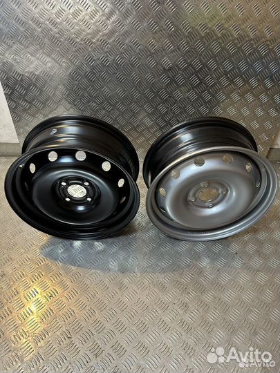 Диски штампованные r15 Volkswagen Polo черный тзск