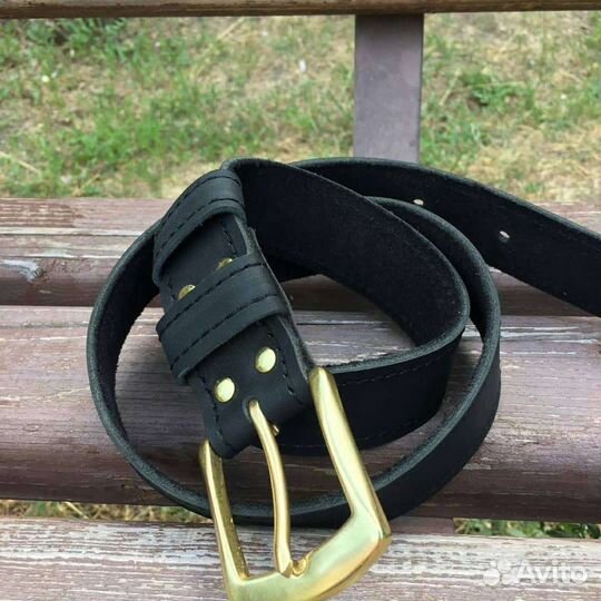Ремень кожаный ручной работы