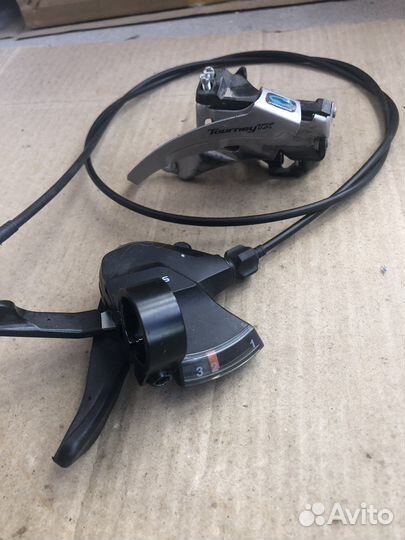 Манетка с перекл большой звезды Shimano Tourney TX