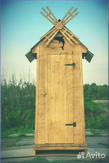 Дачный туалет с лебедем злф 133