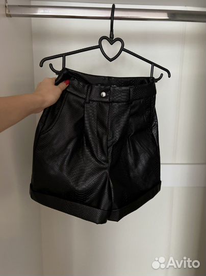 Шорты эко кожа, новые