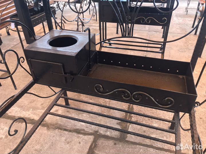 Мангал лоза большой с крышей (мк043)