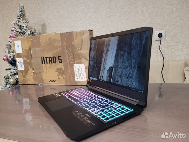 Мощный ноутбук acer nitro 5 на rtx3080 ram 32gb