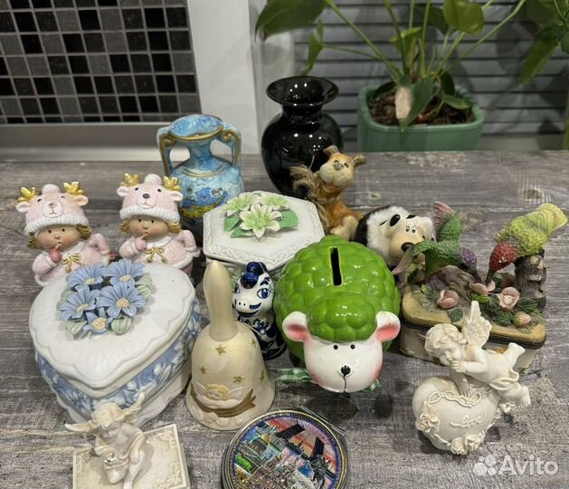 Керамические шкатулки, фигурки из керамики