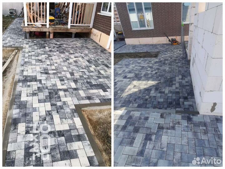 Тротуарная плитка, бордюры, газонная решетка