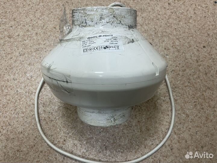 Канальный вентилятор Вентс вк 125, почти новый
