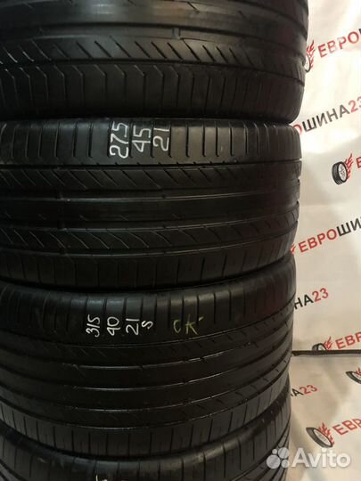 Continental ContiSportContact 5 ContiSeal 275/45 R21 и 315/40 R21 111Y