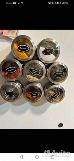 Баночки для специй на магните