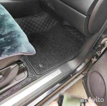 3д коврики из экокожи в салон авто с бортами