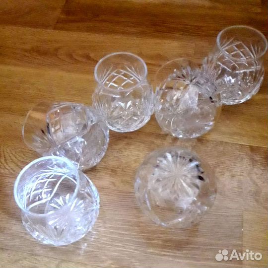 Рюмка хрусталь СССР, 6шт