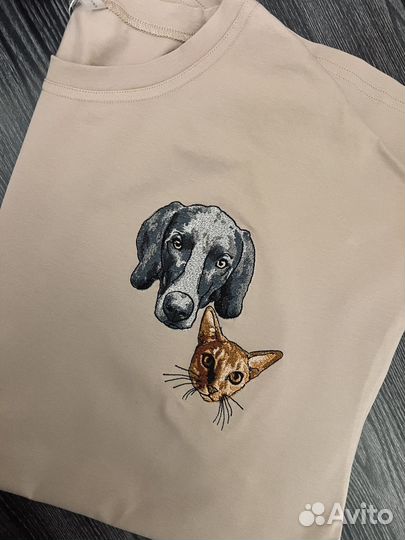 Вышивка по фото питомца