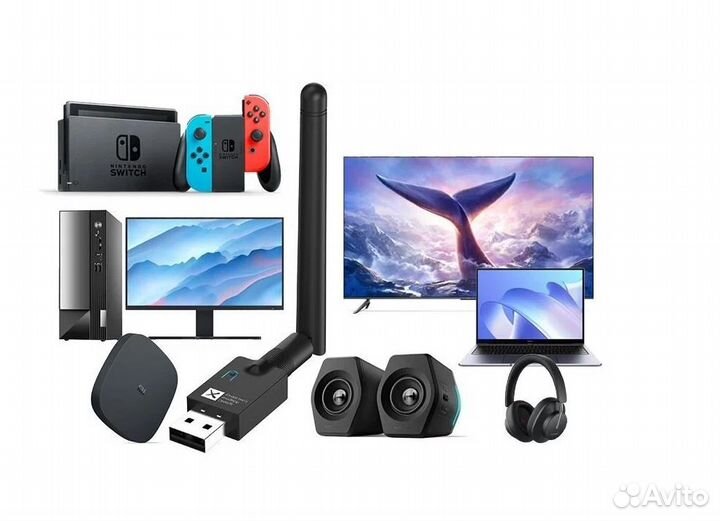 USB Адаптер Bluetooth T10 для двух наушников