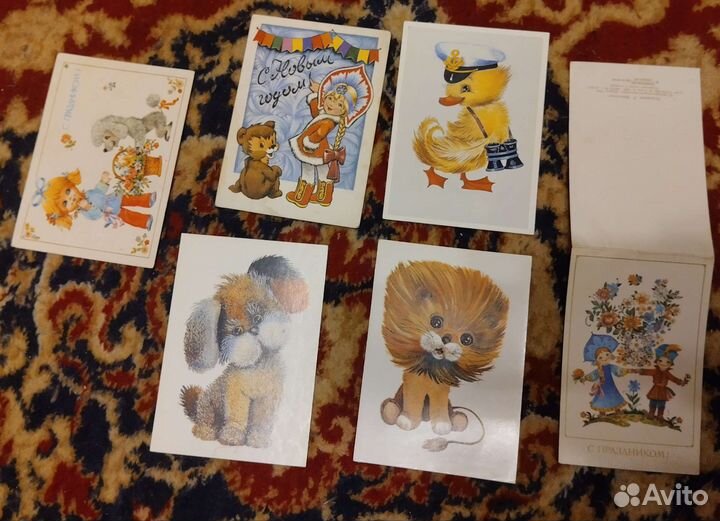 Открытки СССР Л. Маниловой, 1970-1990-ые гг