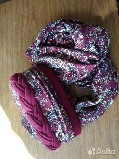 Женский снуд и шапка-чалма.р.56-58