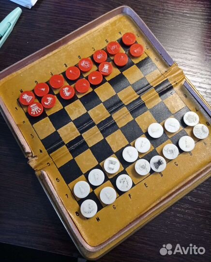 Шахматы ретро СССР карманные