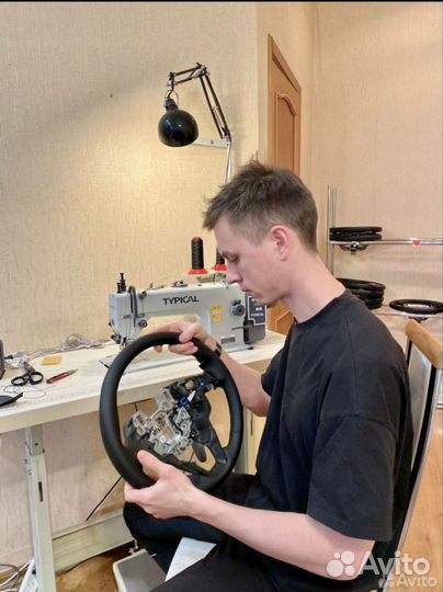 Руль Nissan Micra перетянутый