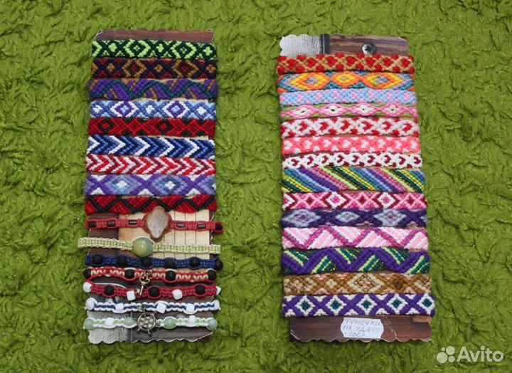 Фенечки на удачу из хлопковых ниток