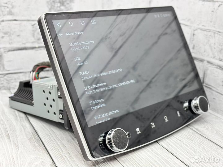 Магнитола android 1din pioneer 4/64