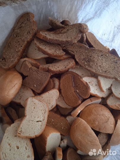 Сухой хлеб для животных