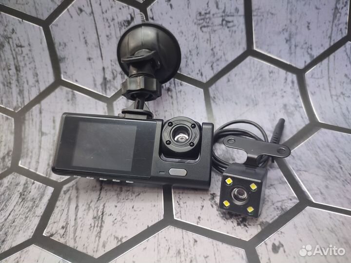 Видеорегистратор с 3 камерами Black