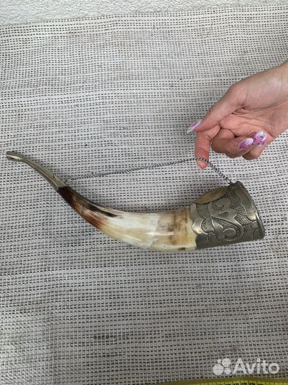 Рог с серебром реквизит