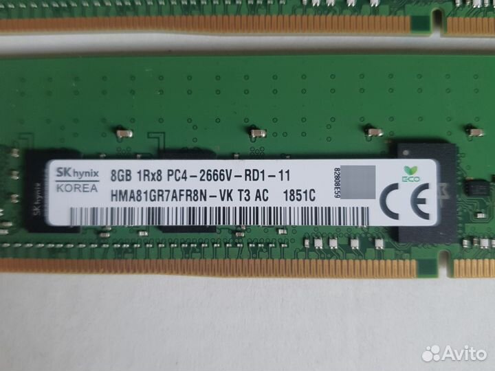 Оперативная память ddr4 8gb 2666 серверная