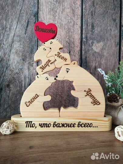 Именные мишки ручной работы