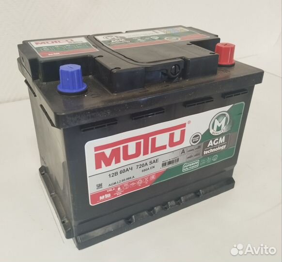 Mutlu AGM 60Ач 680А. Магазин акб 159
