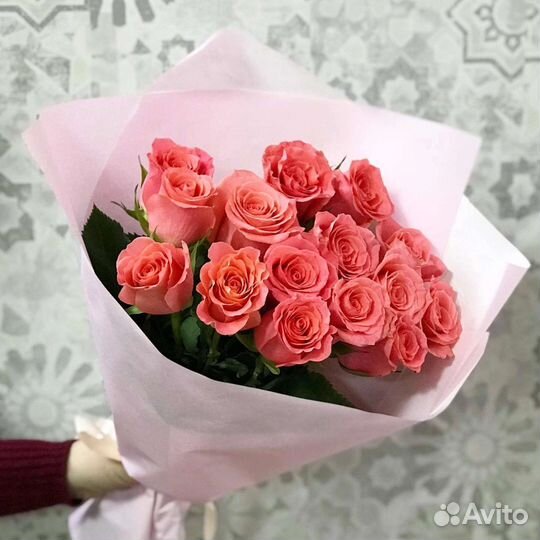 Цветы розы букет