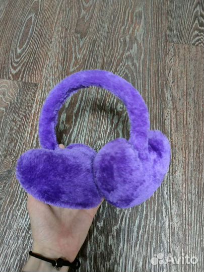 Зимние ушки в виде сердец