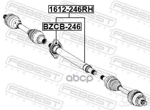 Подшипник MB GLA(W156) приводного вала bzcb246