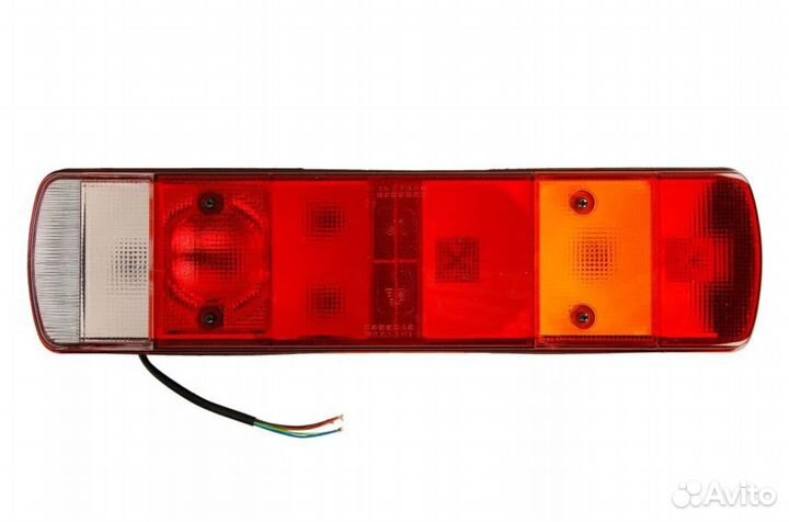 Depo Стекло заднего фонаря лев/прав 7-секц. прямоу