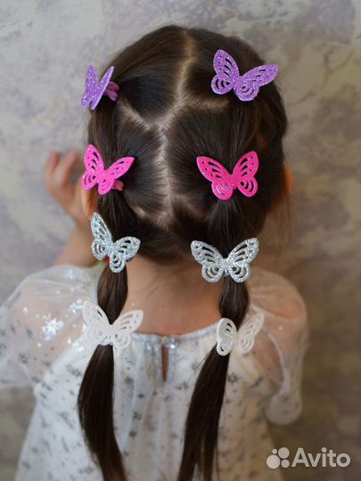 Резинки для волос, набор резинок, ободок, банты