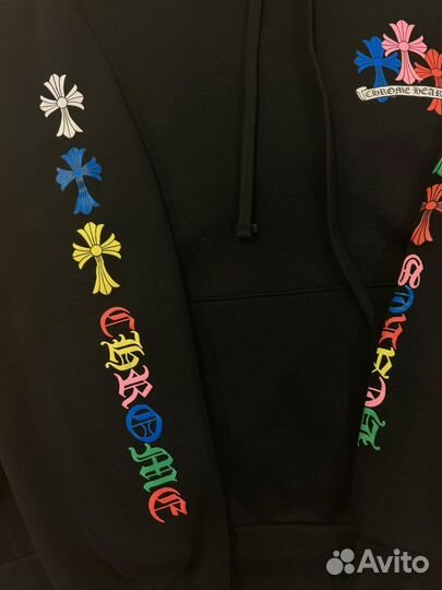 XL size Chrome Hearts Multi Color Cross Hoodie