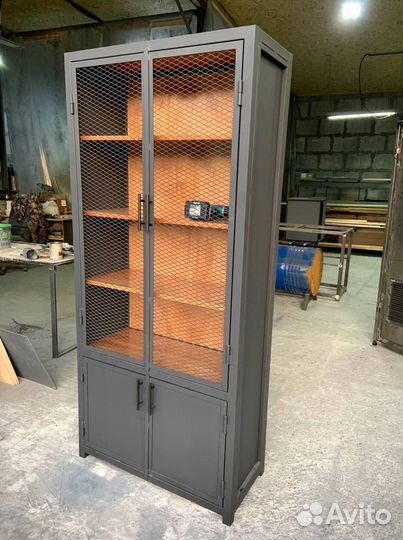 Кухня из дерева в стиле лофт