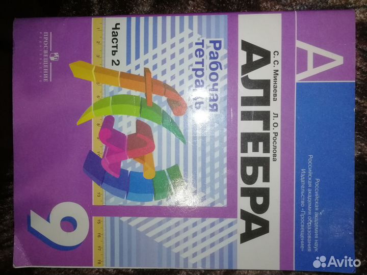 Рабочие тетради по алгебре, геометрии 9 класс