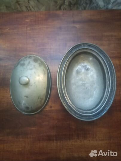 Блюдо сервировочное мельхиор посеребрение