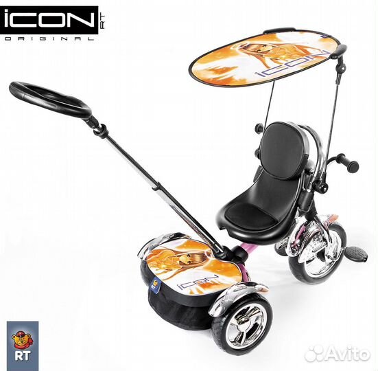 3-х кол. велосипед icon 4 кол fuksia angel