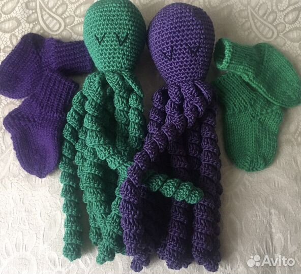 Осьминожек и носочки комплект