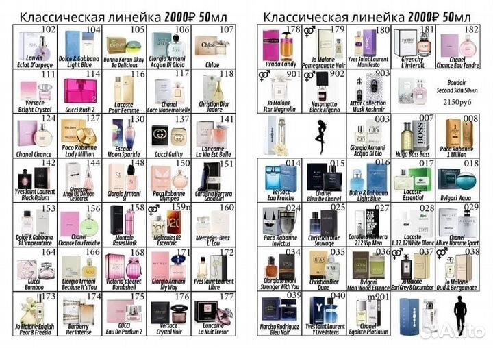 Духи в наличии
