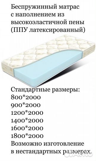 Матрасы разных размеров