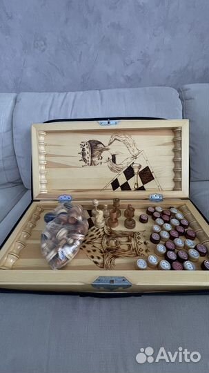 Шахматы нарды ручной работы