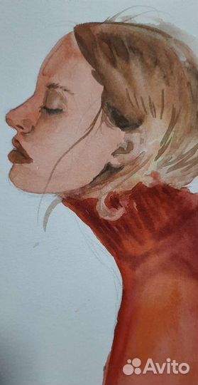 Портрет на заказ (акварель, лайнер, гуашь)
