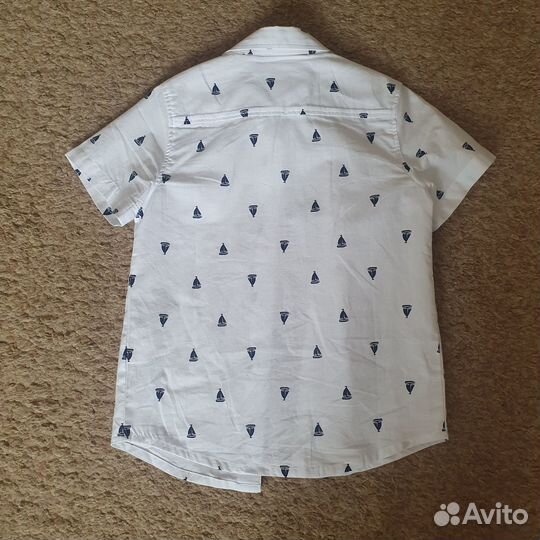 Рубашка с коротким рукавом р.128