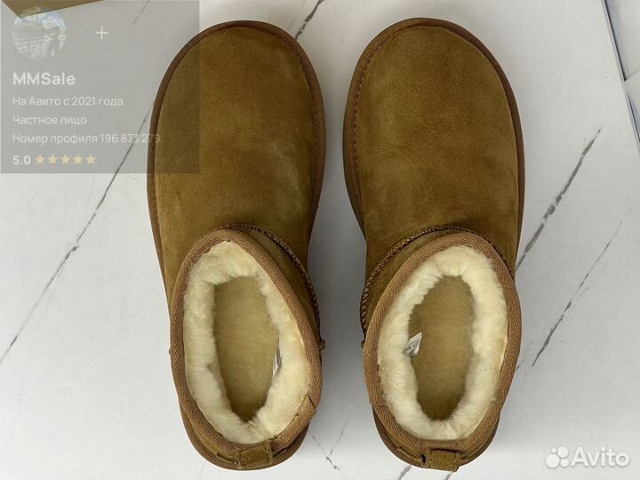 Угги женские Ugg Ultra Mini Platform Chestnut