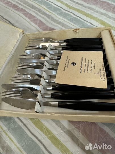 Подарочный набор ножи вилки Ижорский завод