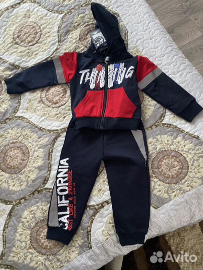 Новый спортивный костюм детский 2-4 года