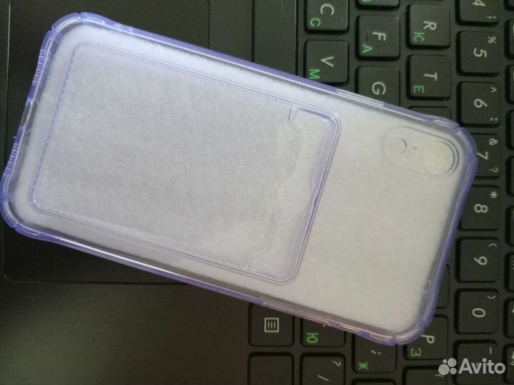 Чехол на iPhone xr с карманом для карты