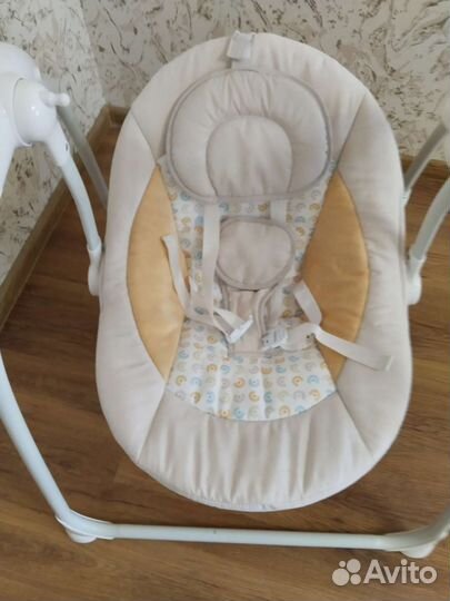 Детские электронные качели шезлонг